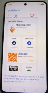 Uitslagen competitie op mijnbridge.nl app